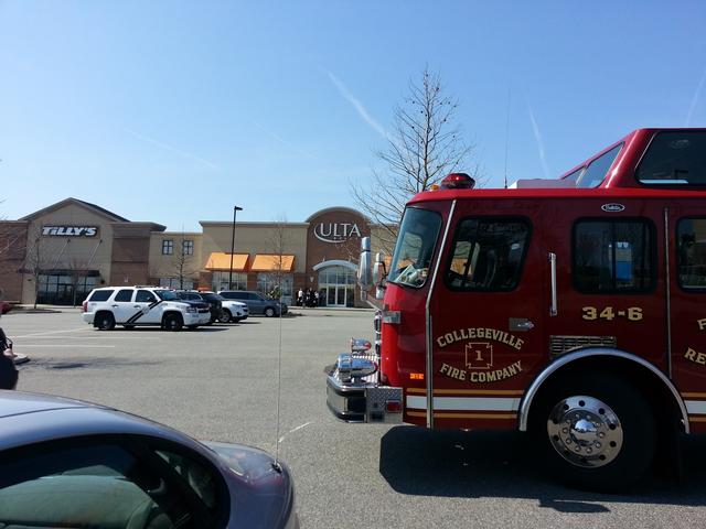 Engine and Resuce 34 Assist Upper Providence on a Building Fire at Ulta Beauty in the Providence Town Center, Upper Providence Twp.